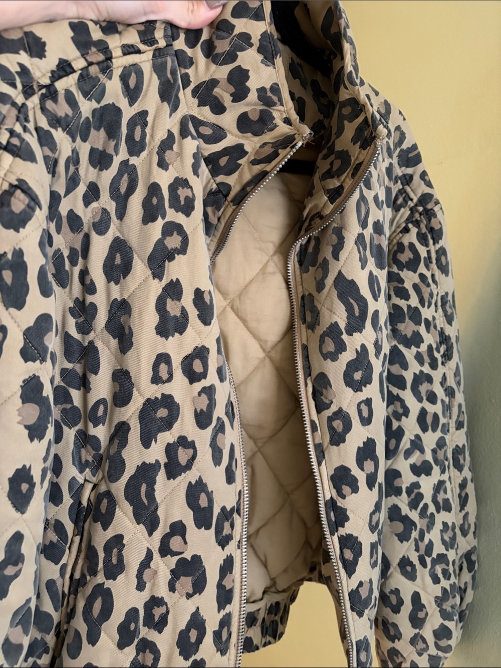 Blank NYC Leopard Print Puffer Jacket - Tan/Black - Picture 12 of 15